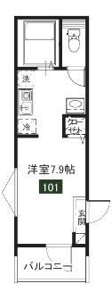 メルディア北戸田（301） 間取り図画像