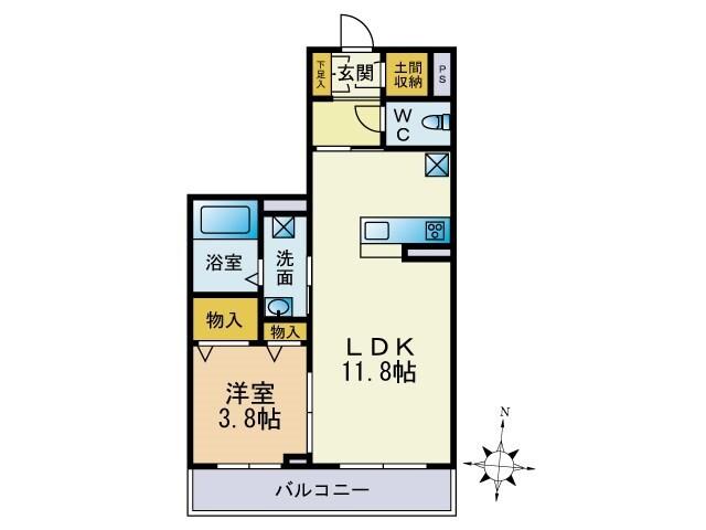 Speranza Ⅱ（202） 間取り図画像