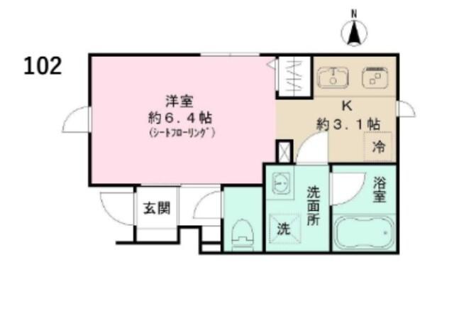 キーメゾン（102） 間取り図画像