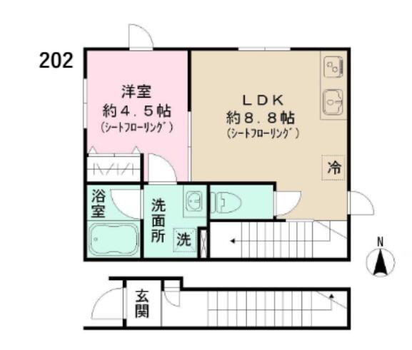 キーメゾン（202） 間取り図画像