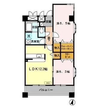 グラース（505） 間取り図画像