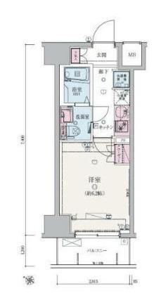 リヴシティ武蔵浦和（1102） 間取り図画像