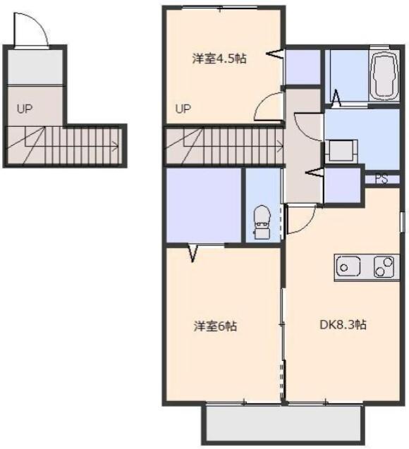 イーストパークURAWA２（201） 間取り図画像