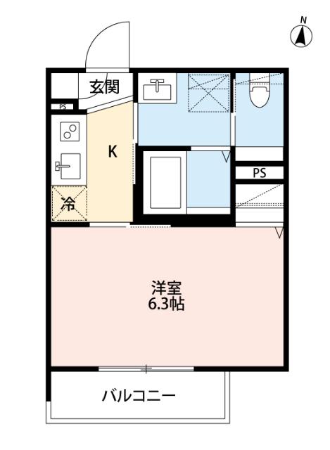 ヘゼリヒフラット　中浦和（102） 間取り図画像