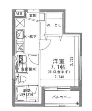 パールメゾン大宮（402） 間取り図画像