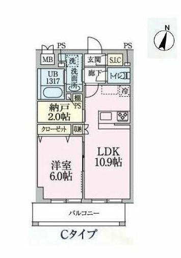 SERENTIO（302） 間取り図画像