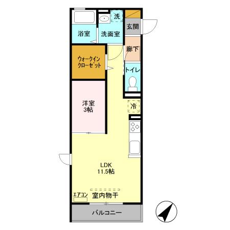 ボナール　一の鳥居（305） 間取り図画像