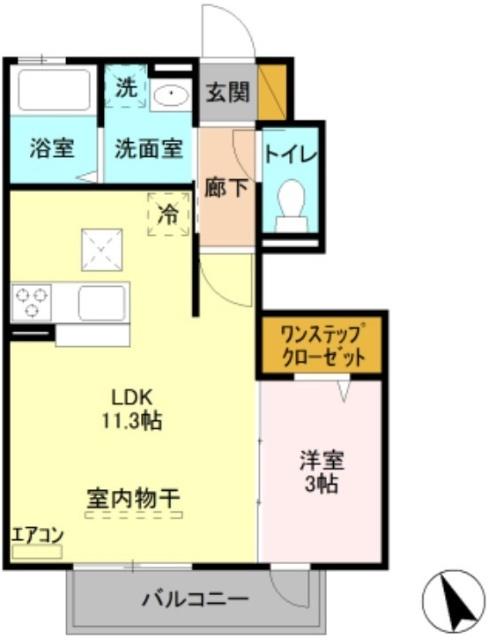 メゾン　アクアⅠ（102） 間取り図画像