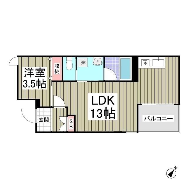 ジャルディーノ（204） 間取り図画像
