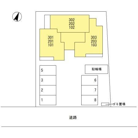 ルミエール（202） 駐車場