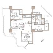 スカイフロントタワー川口（2102） 間取り図画像