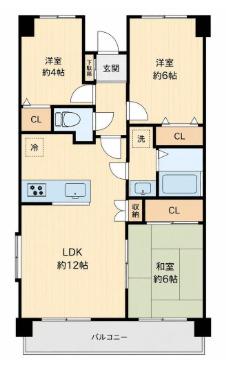 川口南町パーク・ホームズ（2F） 間取り図画像