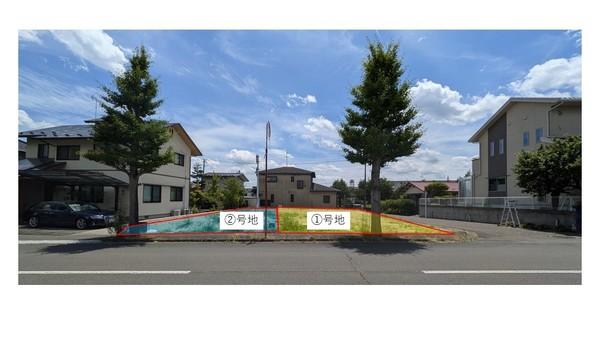 北側より