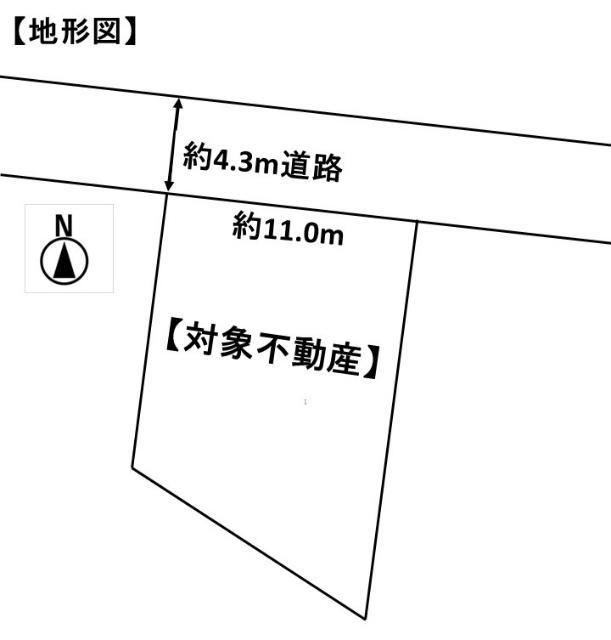 概略図です。現況と相違する場合は現況優先とさせていただきます。