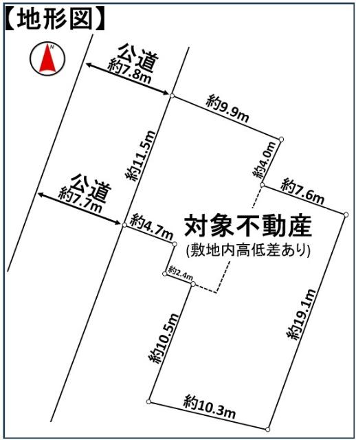 売地　東仙台三丁目　 区画図