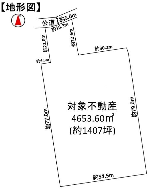 大崎市古川米袋売地 区画図