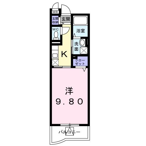木村ロイヤルマンションⅤ（106） 間取り図画像