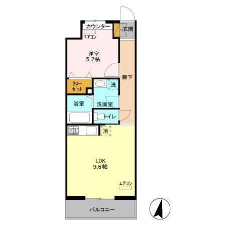エキスポコンフォート　Ⅱ（308） 間取り図画像