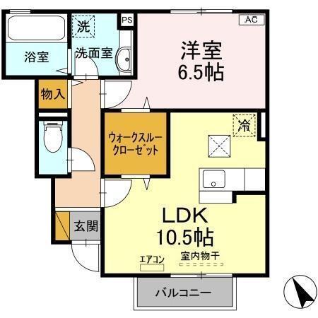 アムール（102） 間取り図画像