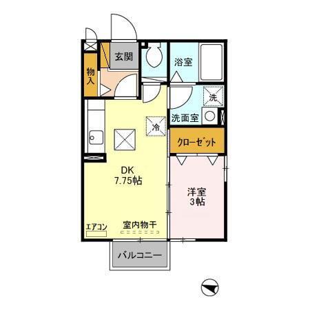 ブランシュ春日（101） 間取り図画像