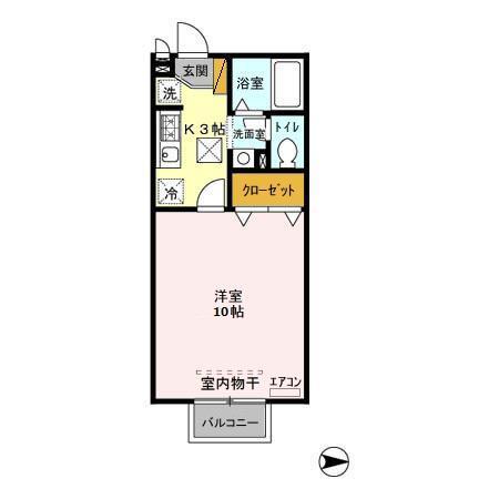 フラワーハイム（102） 間取り図画像
