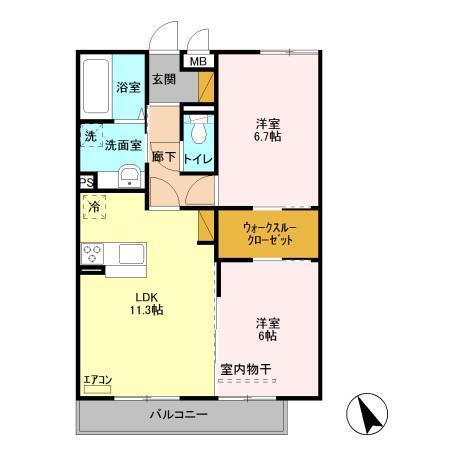 グランシャリオ（201） 間取り図画像