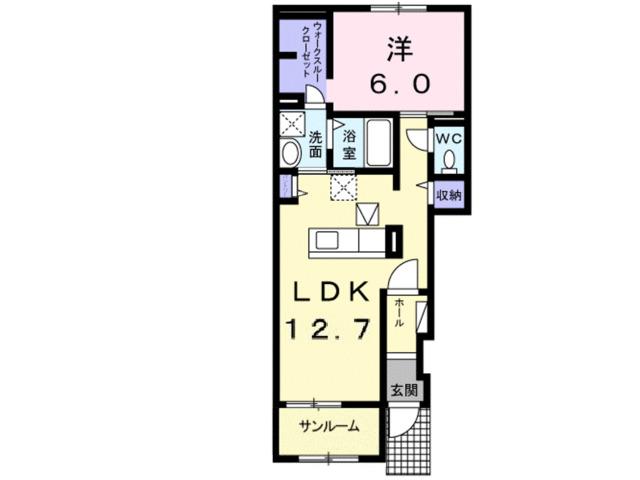 スピカササギⅡ　Ｂ（103） 間取り図画像