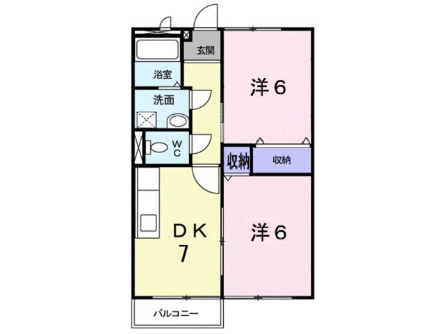 ロジュマンネモト（201） 間取り図画像