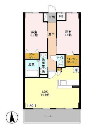Park Side Residence（ﾊﾟｰｸｻｲﾄﾞﾚｼﾞﾃﾞﾝｽ）（305） 間取り図画像