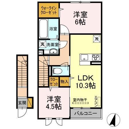 セジュールウィット（203） 間取り図画像