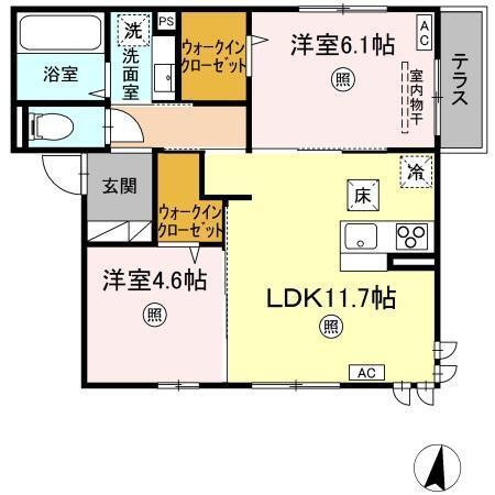 Delight（105） 間取り図画像