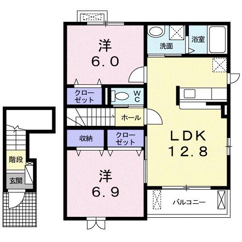 アルエット（204） 間取り図画像