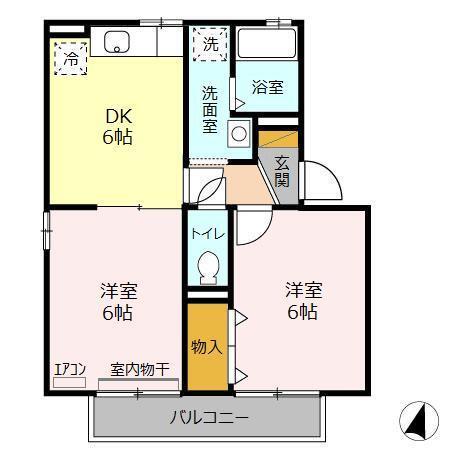 リブェール　Ａ･Ｂ･Ｃ（A202） 間取り図画像