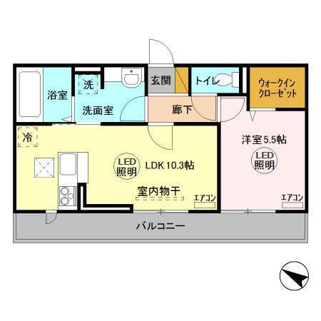 アベニ−ルⅡ（102） 間取り図画像