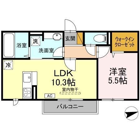 ワレアハレ（202） 間取り図画像