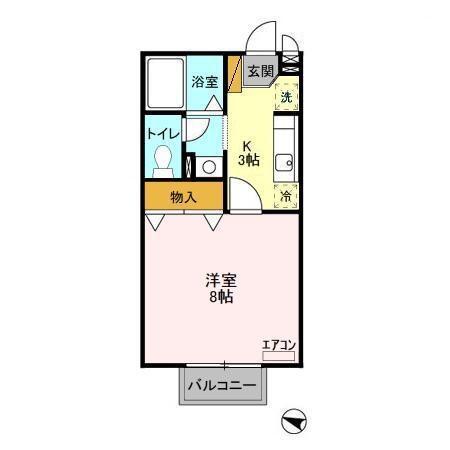 ＡＴＨＥＮＡ（アスィーナ）（203） 間取り図画像