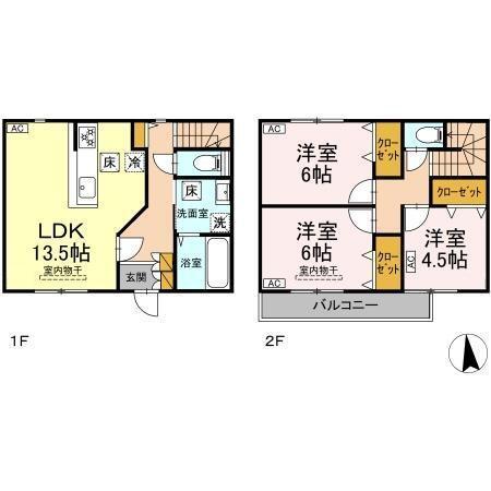 Garden Heights Take（102） 間取り図画像