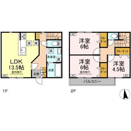 Garden Heights Take（103） 間取り図画像