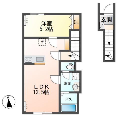 Verseau（ヴェルソー） 間取り図画像