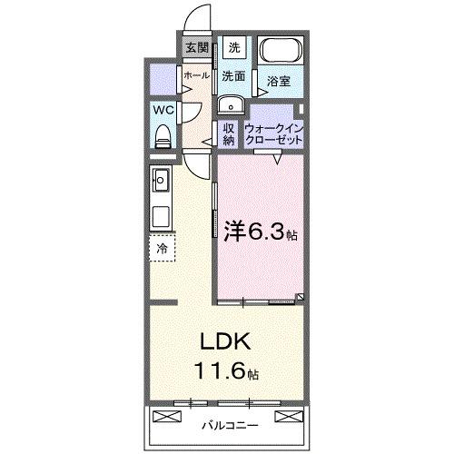 Ａｘｉｓ２６（204） 間取り図画像