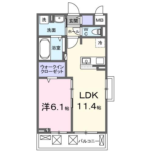 Ａｘｉｓ２６（201） 間取り図画像