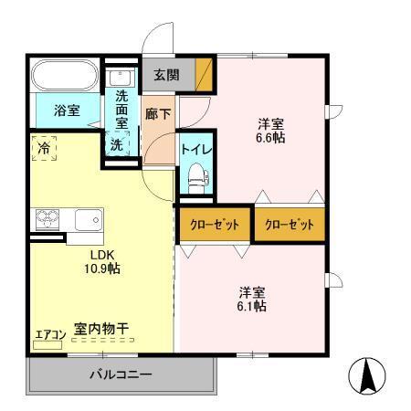 ゼピュロスみどりの　C棟（301） 間取り図画像