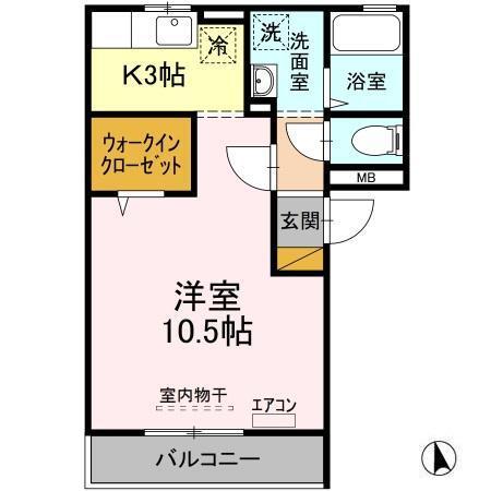クレッセント（303） 間取り図画像