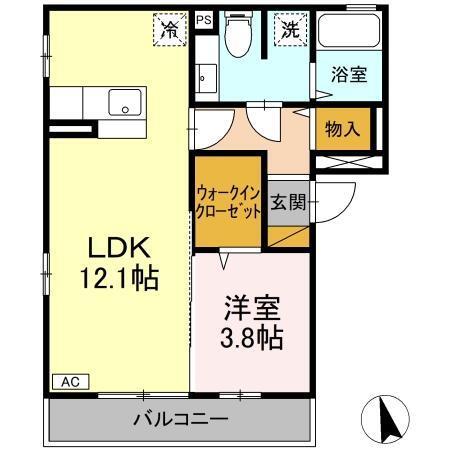 ヴィルヌーブ（301） 間取り図画像