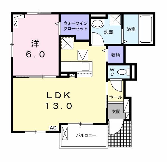 ポローニアＤ（101） 間取り図画像