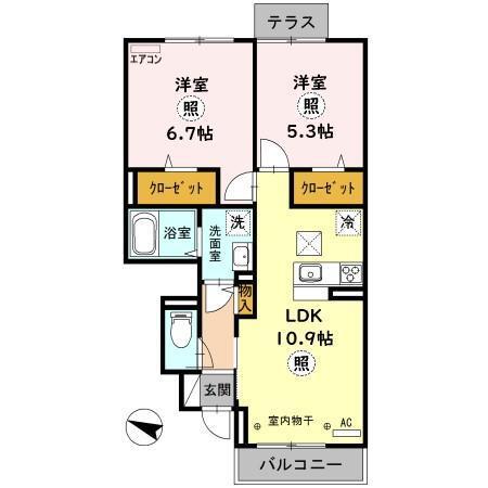 アザレア（102） 間取り図画像