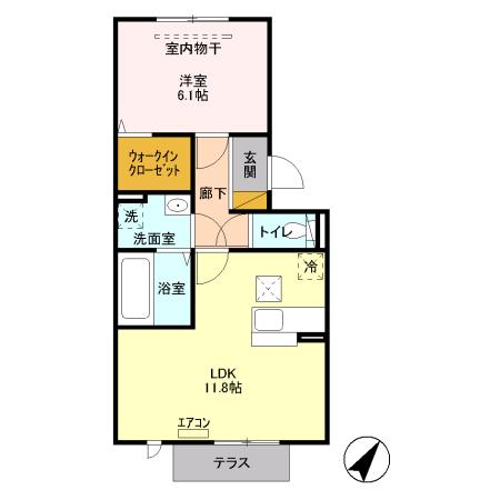 シャトレー明神（102） 間取り図画像
