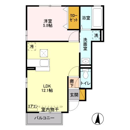 サンボナール　Ｂ（101） 間取り図画像
