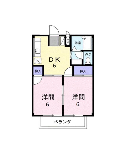 メゾンアサバ（203） 間取り図画像