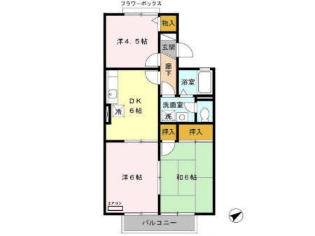 アルジェント藤沢（202） 間取り図画像